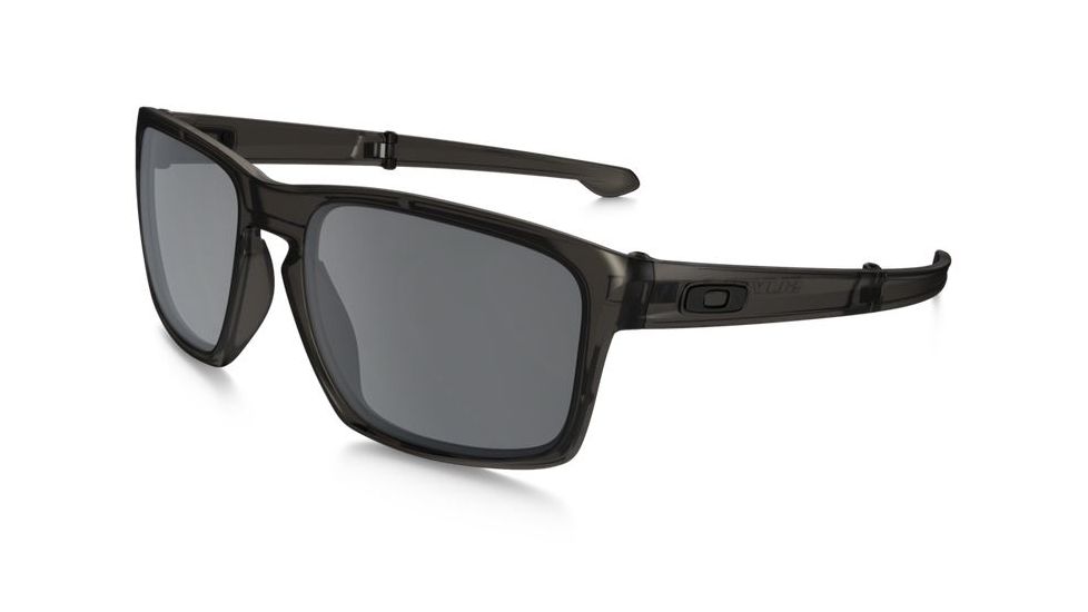 Oakley Silver Foldable Sunglasses Matte Grey Ink Frame, Black Iridium Lens-OO9246-02