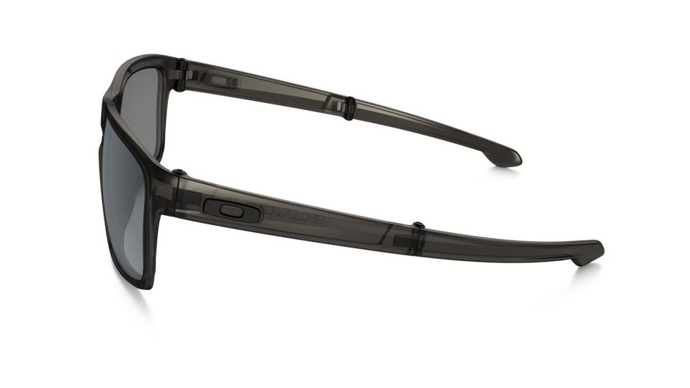 Oakley Silver Foldable Sunglasses Matte Grey Ink Frame, Black Iridium Lens-OO9246-02