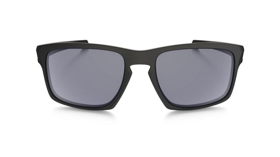 Oakley Silver Sunglasses Matte Black Frame, Grey Lens-OO9262-01
