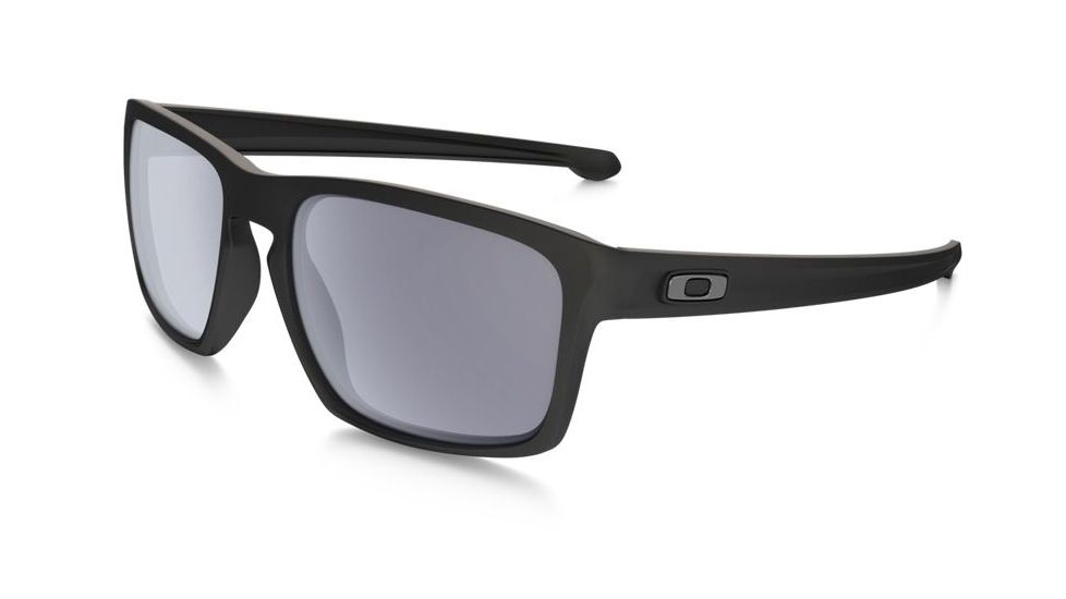 Oakley Silver Sunglasses Matte Black Frame, Grey Lens-OO9262-01