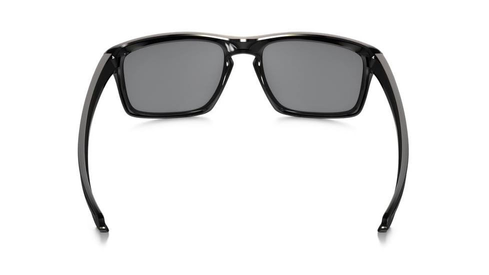 Oakley Silver Sunglasses Polished Black Frame, Black Iridium Lens-OO9262-04