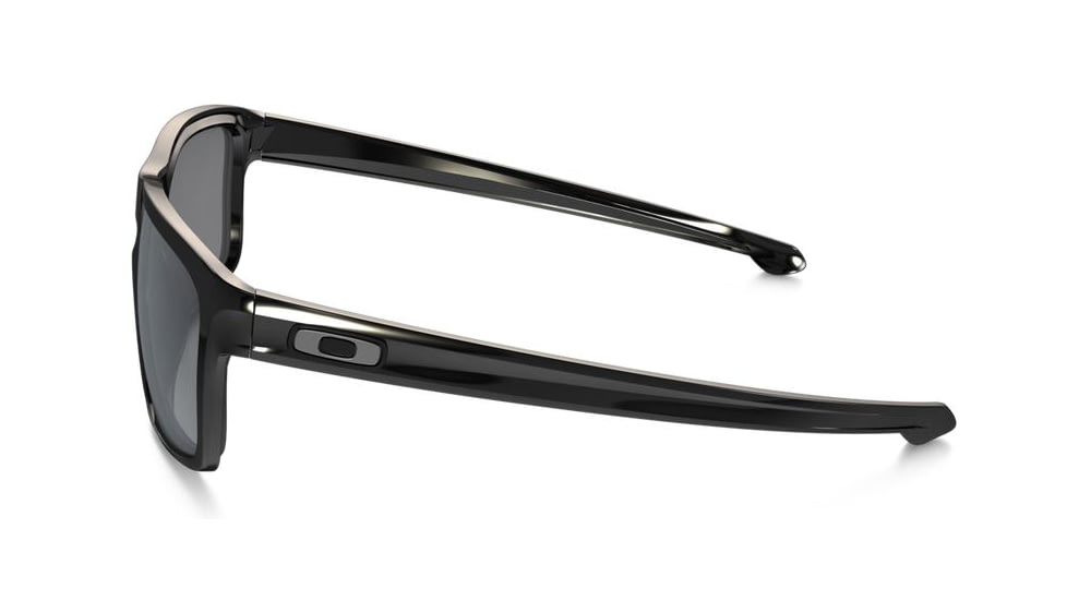 Oakley Silver Sunglasses Polished Black Frame, Black Iridium Lens-OO9262-04