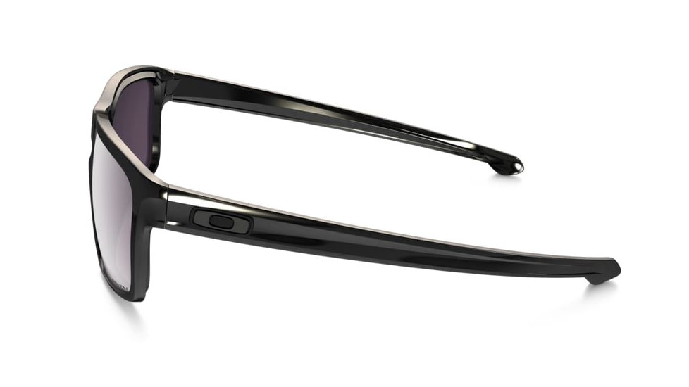 Oakley Silver Sunglasses Polished Black Frame, Prizm Daily Polarized Lens-OO9262-07