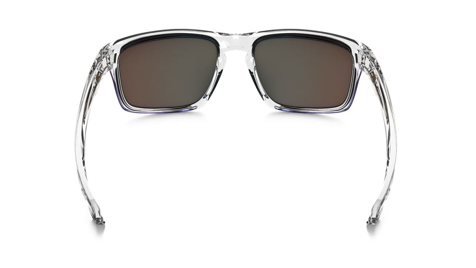 Oakley Silver Sunglasses Polished Clear Frame, Sapphire Iridium Lens-OO9262-06
