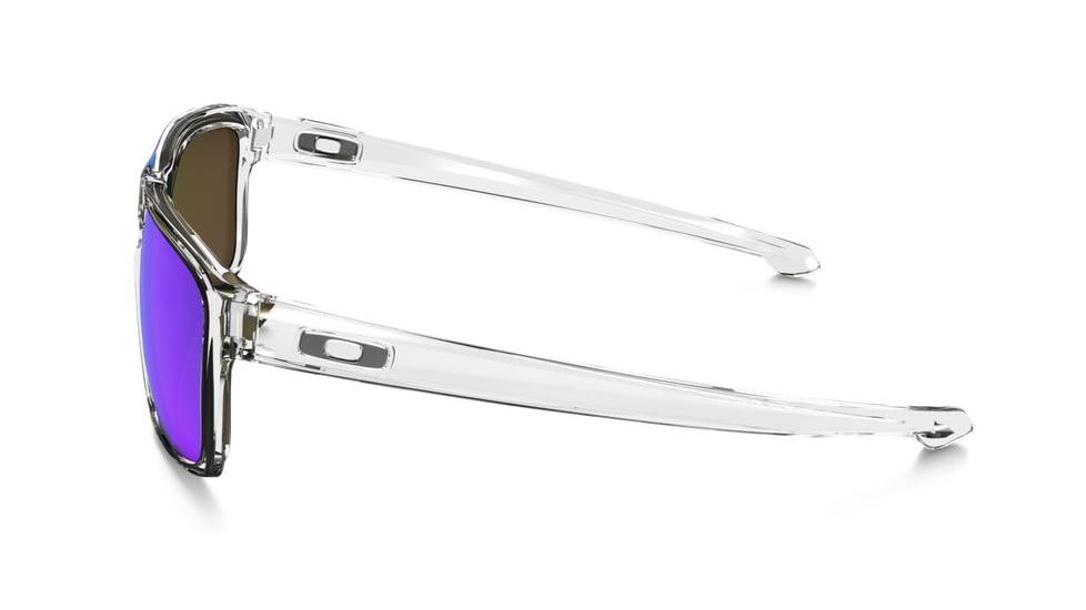 Oakley Silver Sunglasses Polished Clear Frame, Sapphire Iridium Lens-OO9262-06