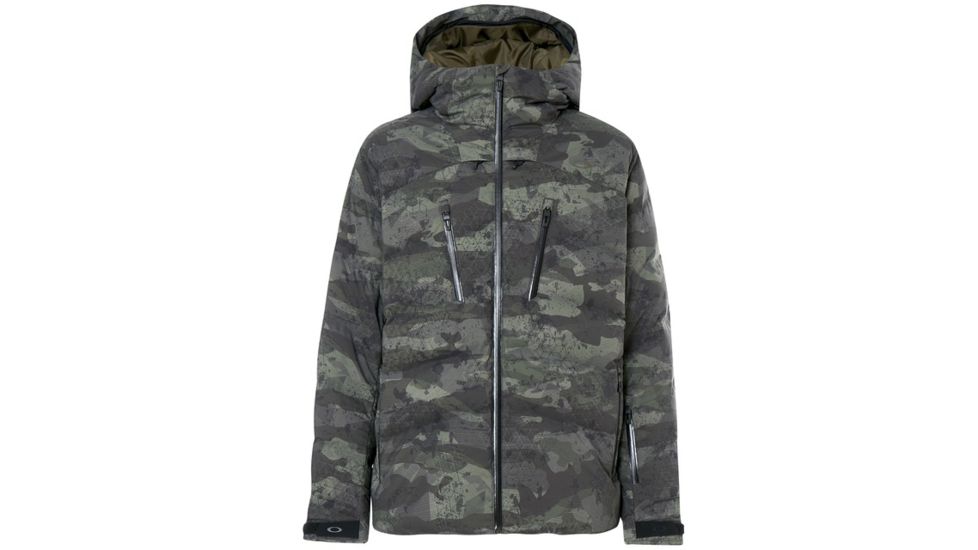 Oakley Ski Down Jacket 15K - Mens, Camou, Extra Large, 412526-9A1-XL