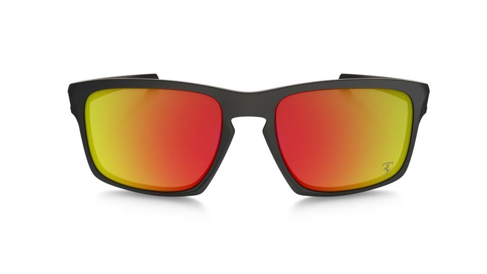 Oakley Sliver Sunglasses Matte Black Frame, Ruby Iridium Lens-OO9262-12