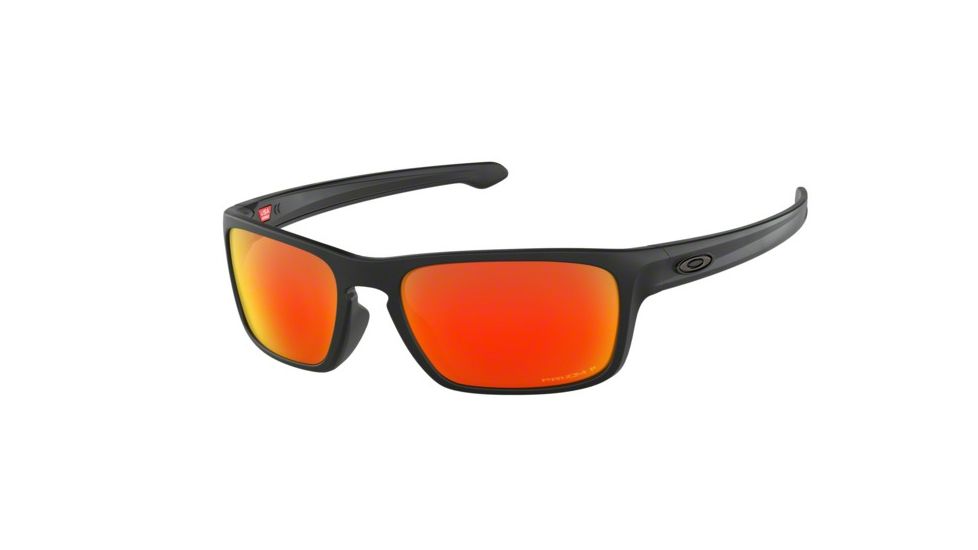 Oakley SLIVER STEALTH A OO9409 Sunglasses 940906-57 - Matte Black Frame, Prizm Ruby Polarized Lenses