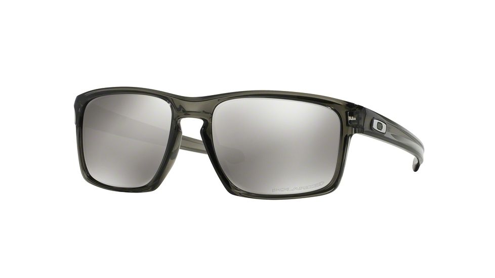 Oakley Sliver Sunglasses 926213-57 - Grey Smoke Frame, Chrome Iridium Polarized Lenses