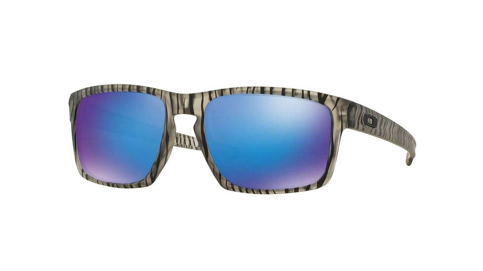 Oakley Sliver Sunglasses 926221-57 - Matte Grey Ink Urban Jungle Frame, Sapphire Iridium Lenses