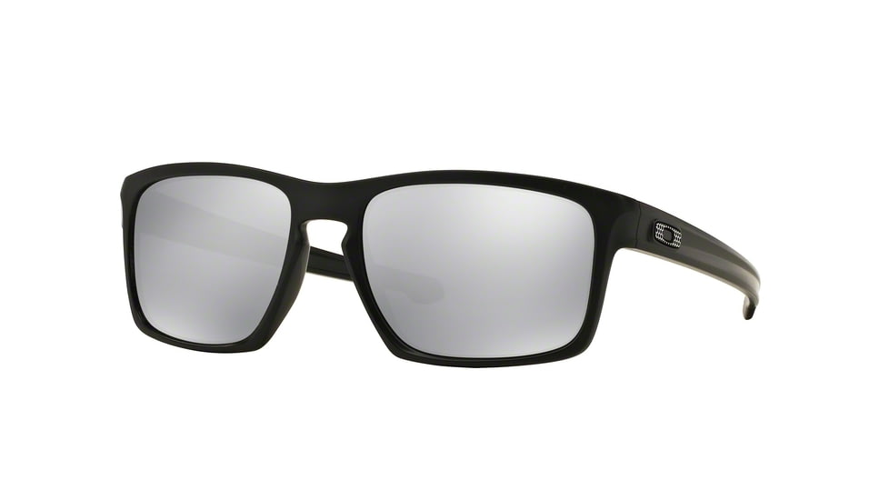 Oakley Sliver Sunglasses 926226-57 - Matte Black Frame, Chrome Iridium Lenses
