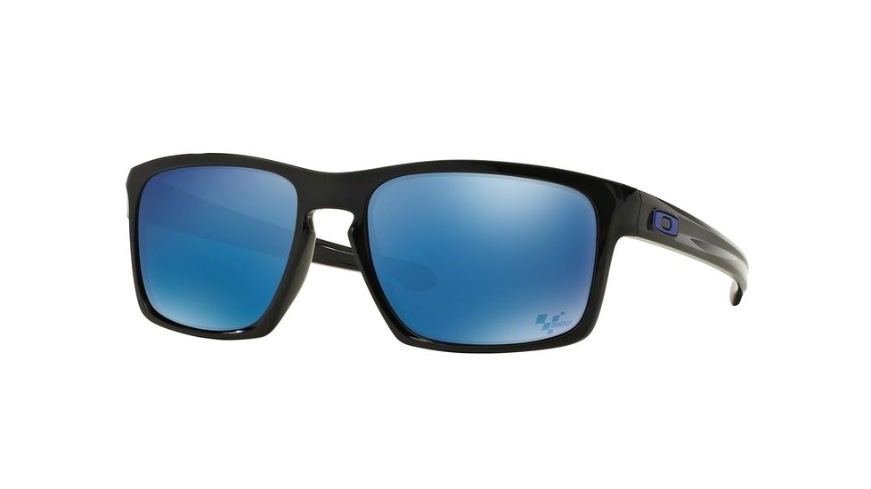 Oakley Sliver Sunglasses 926228-57 - Polished Black Frame, Ice Iridium Lenses
