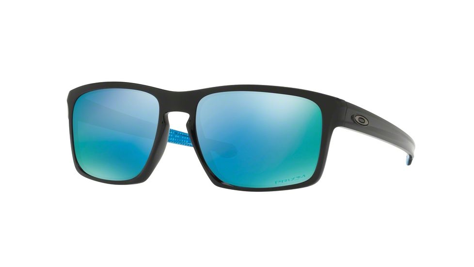 Oakley Sliver Sunglasses 926240-57 - Polished Black Frame, Prizm Deep H2o Polarized Lenses