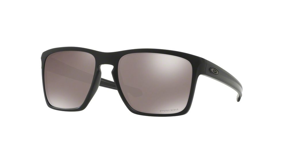 Oakley Sliver XL OO9341 Sunglasses 934115-57 - Matte Black Frame, Prizm Black Polarized Lenses