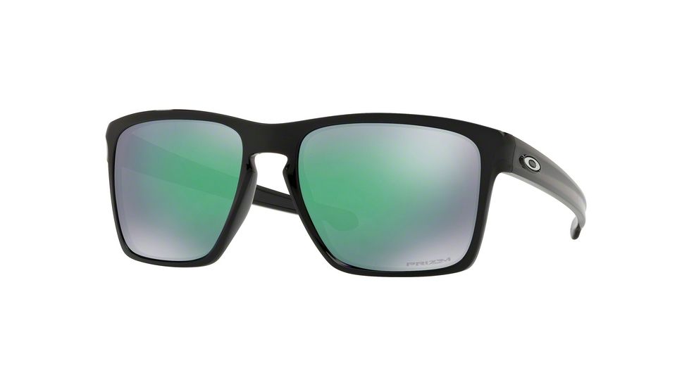 Oakley Sliver XL OO9341 Sunglasses 934119-57 - Polished Black Frame, Prizm Jade Lenses