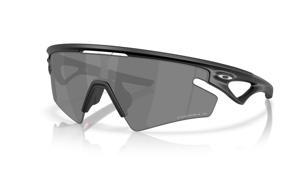 Oakley Sphaera Slash Sunglasses, Matte Black, PRIZM Black Polarized, PRIZM Black Polarized, OO9499-0136