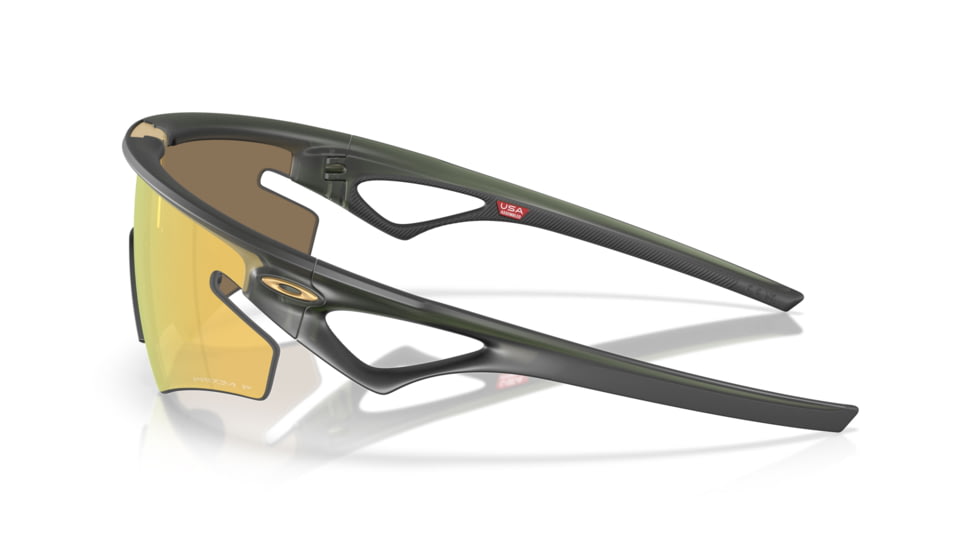 Oakley Sphaera Slash Sunglasses, Matte Olive Ink, PRIZM 24K Polarized, PRIZM 24K Polarized, OO9499-0536
