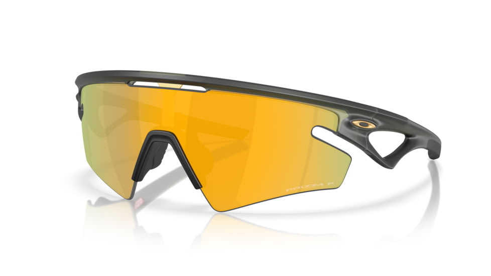 Oakley Sphaera Slash Sunglasses, Matte Olive Ink, PRIZM 24K Polarized, PRIZM 24K Polarized, OO9499-0536