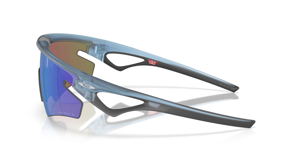 Oakley Sphaera Slash Sunglasses, Matte Stonewash, PRIZM Sapphire Polarized, PRIZM Sapphire Polarized, OO9499-0336