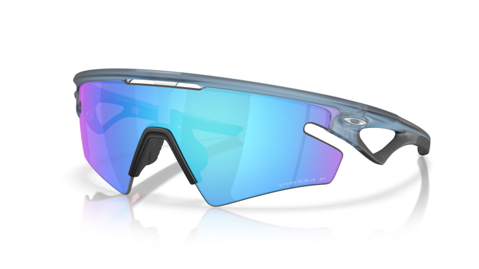 Oakley Sphaera Slash Sunglasses, Matte Stonewash, PRIZM Sapphire Polarized, PRIZM Sapphire Polarized, OO9499-0336