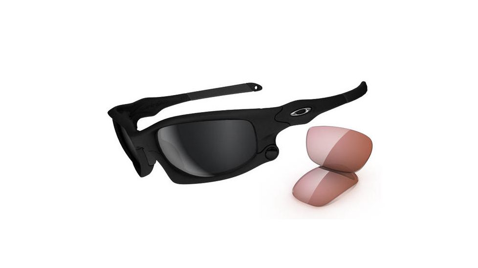 Oakley Split Jacket Sunglasses, Matte Blk Frame, Black Irid+G40 Lens OO9099-01