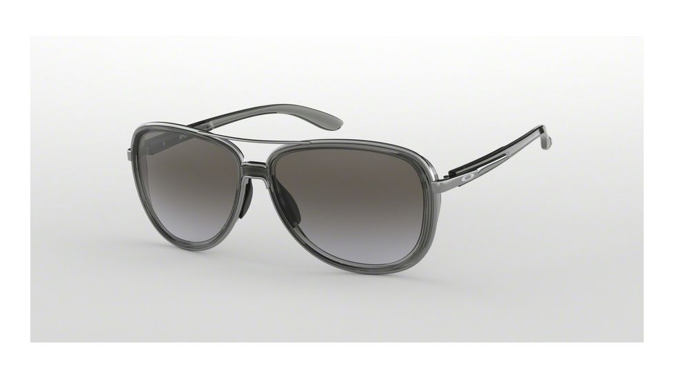 Oakley SPLIT TIME OO4129 Sunglasses 412901-58 - Onyx Frame, Black Grey Gradient Lenses