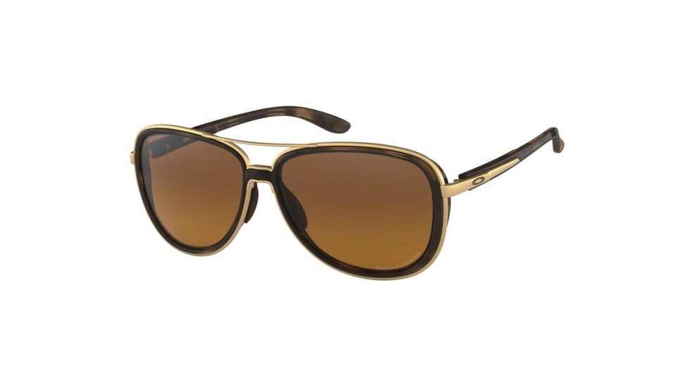 Oakley SPLIT TIME OO4129 Sunglasses 412906-58 - Brown Tortoise Frame, Brown Gradient Polarized Lenses