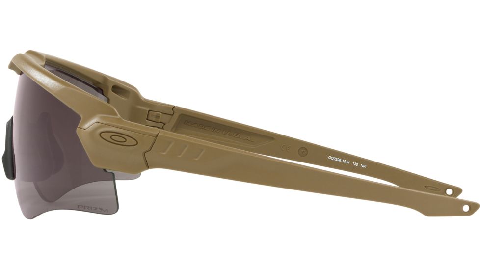 Oakley SI Standard Issue Ballistic M-Frame ALPHA Goggles, 2 Lens Array, Terrain Tan w/Prizm Grey, Clear, OO9296-1944