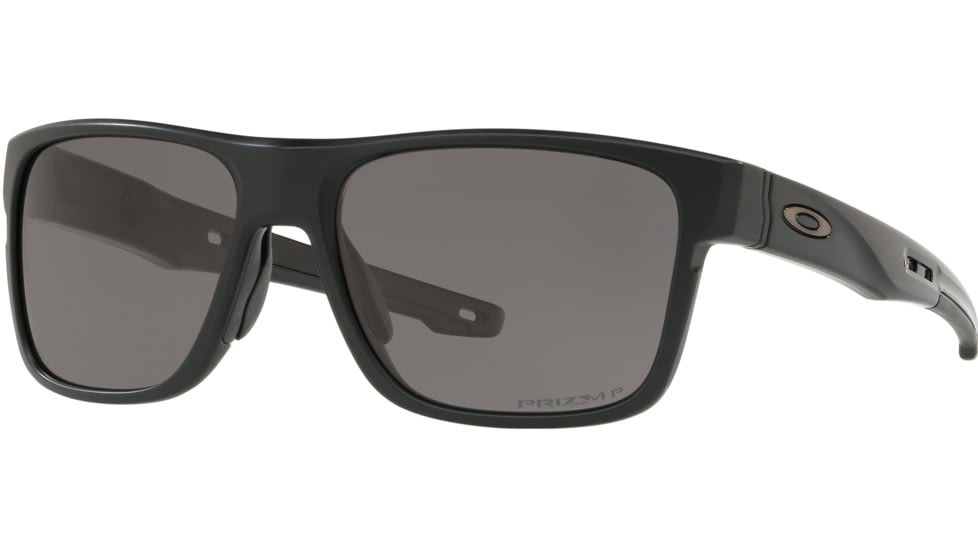 Oakley Standard Issue Crossrange Sunglasses, Matte Black w/Prizm Grey Polarized, OO9361-2057