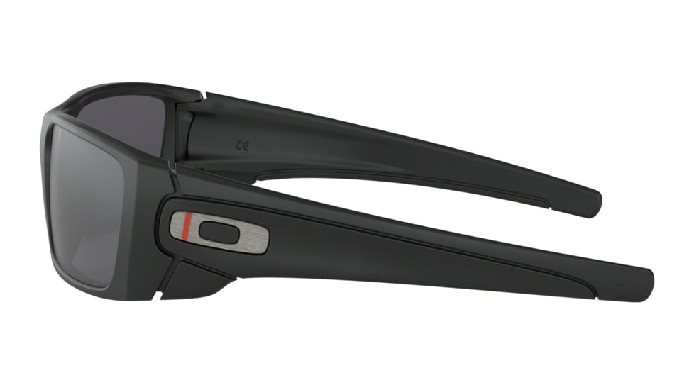 Oakley Standard Issue Fuel Cell Thin Red Line Sunglasses, Matte Black w/Black Iridium, OO9096-I060