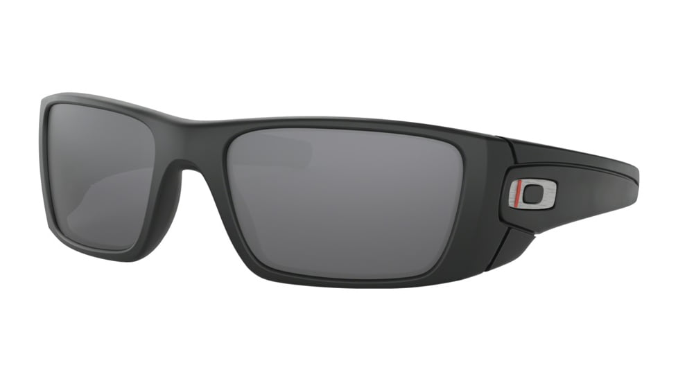 Oakley Standard Issue Fuel Cell Thin Red Line Sunglasses, Matte Black w/Black Iridium, OO9096-I060