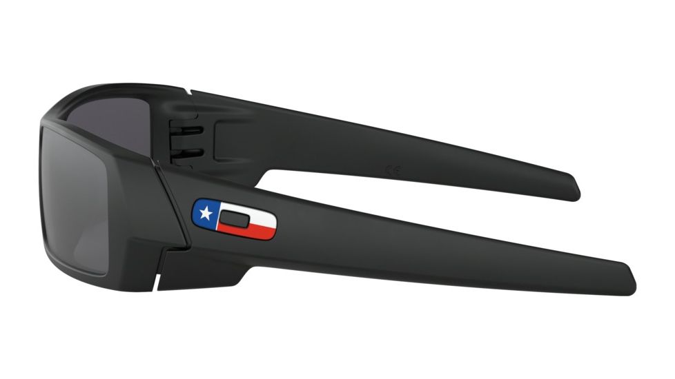 Oakley Standard Issue GasCan Flag Collection Sunglasses, Matte Black Texas w/Black Iridium, OO9014-4060