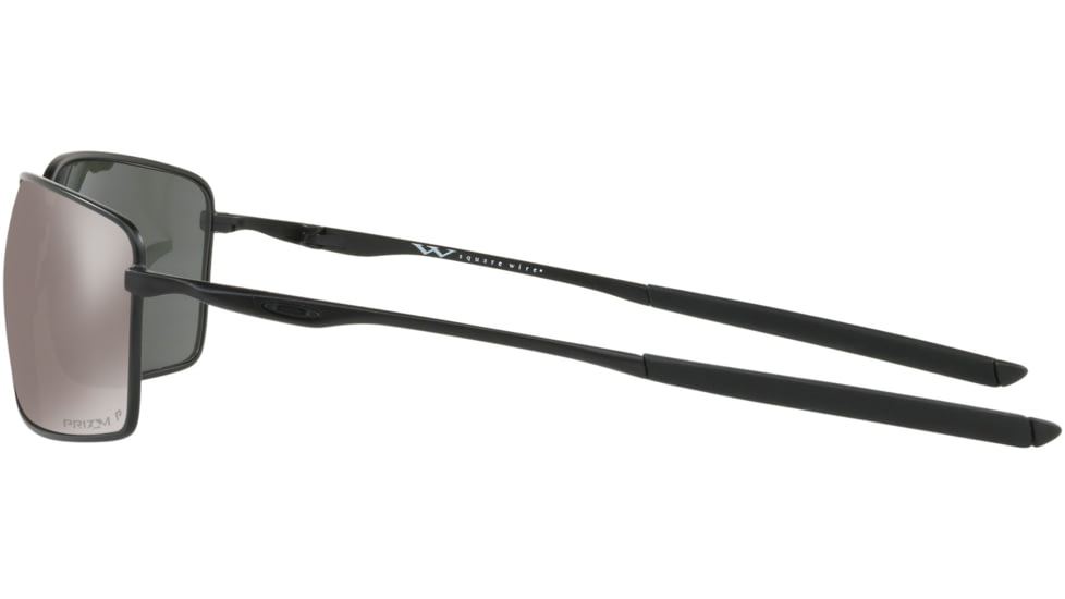 Oakley Standard Issue Square Wire BlackStandard Issuede Collection Sunglasses, Matte Black w/Prizm Black Polarized, OO4075-1260
