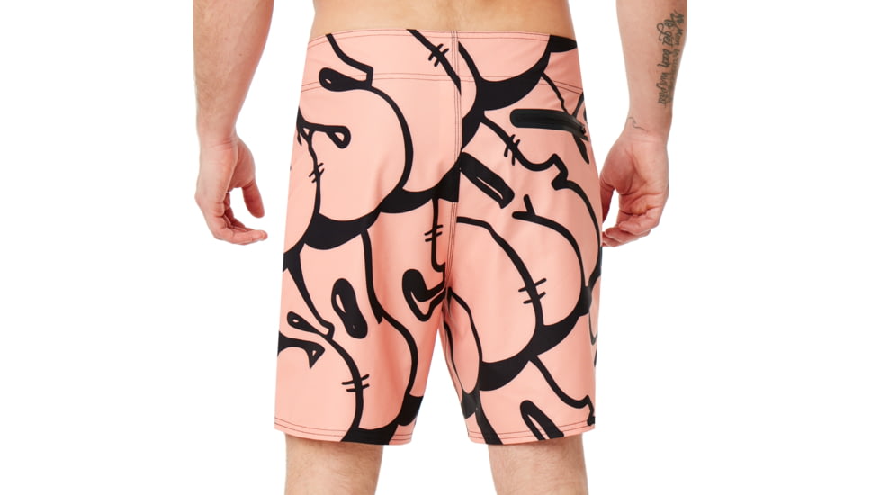 Oakley Staple Graffiti Boardshort I8 Inc - Mens, Kelp Brown, 32, 482599-87A-32