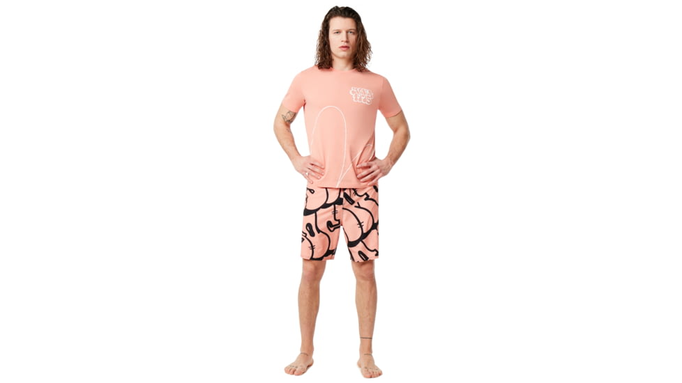 Oakley Staple Graffiti Boardshort I8 Inc - Mens, Kelp Brown, 32, 482599-87A-32