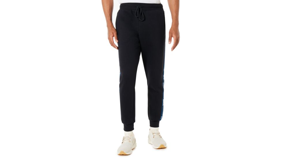 Oakley Street Logo Tape Fleece Pants - Mens, Blackout, Medium, 422471-02E-M