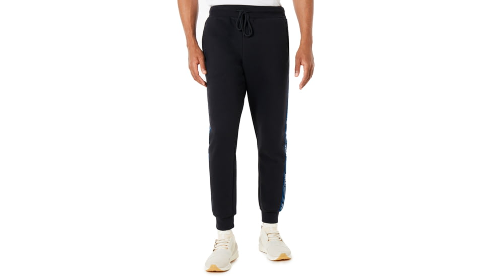 Oakley Street Logo Tape Fleece Pants - Mens, Blackout, Small, 422471-02E-S