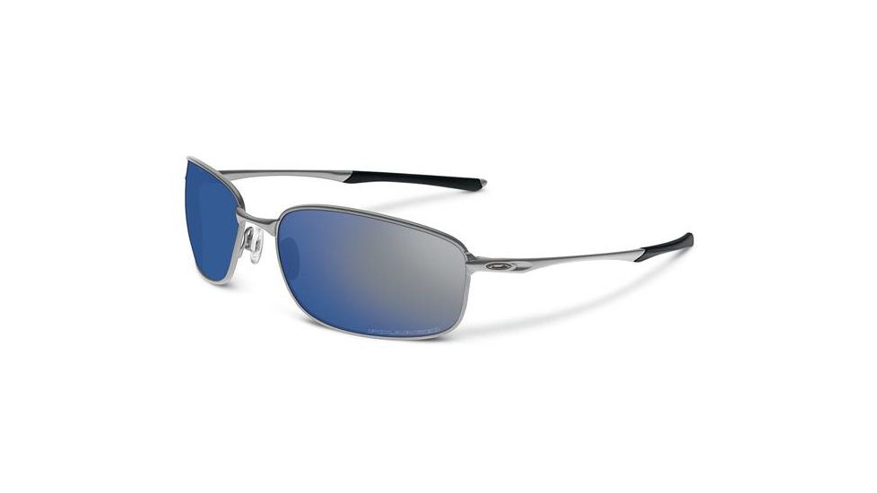 Oakley Taper Mens Sunglasses, Light Frame, Ice Iridium Polarized Lens OO4074-06