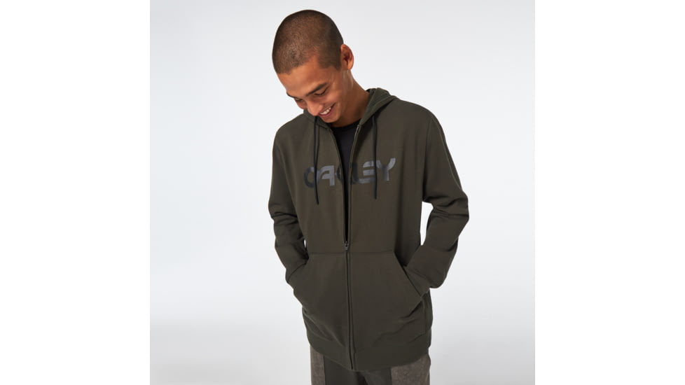 Oakley Teddy Full Zip Hoddie - Mens, New Dark Brush/Black, Medium, FOA403057-DBB-M