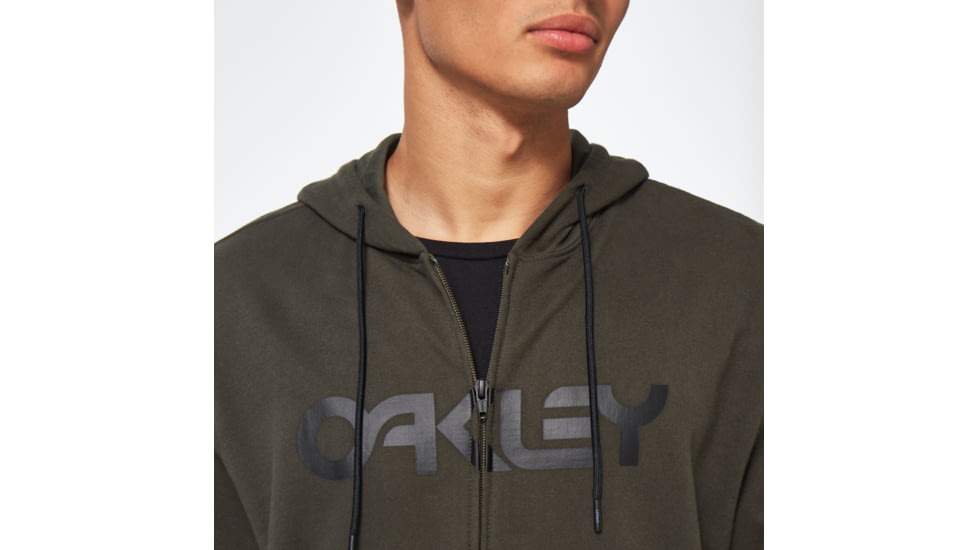 Oakley Teddy Full Zip Hoddie - Mens, New Dark Brush/Black, Medium, FOA403057-DBB-M