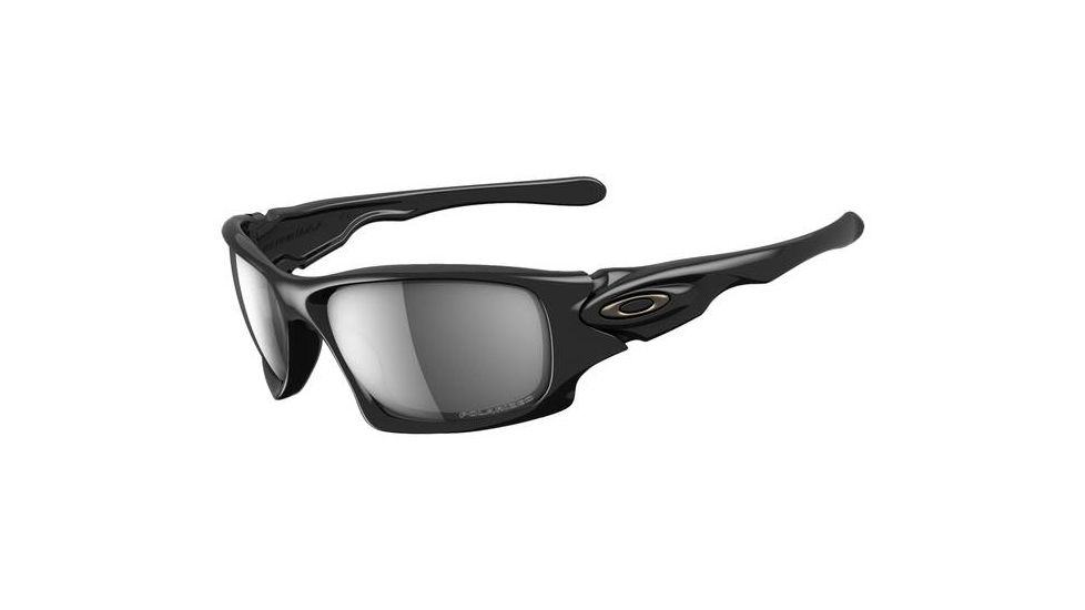 Oakley Ten Polished Black Frame w/ Black Iridium Polarized Lenses Men's Sunglasses OO9128-05