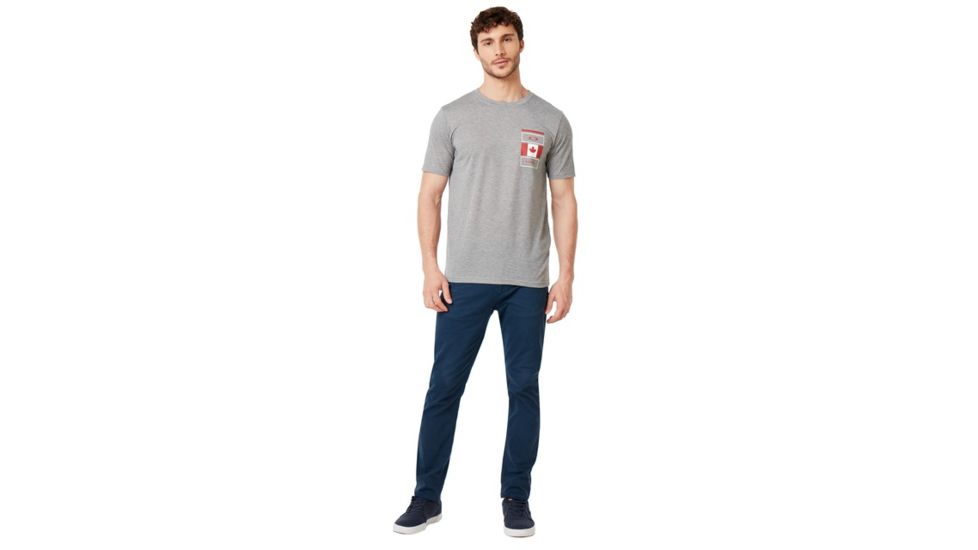 Oakley Texas Short Sleeve Tee - Mens, Gray Melange, Large, 457777-2GM-L