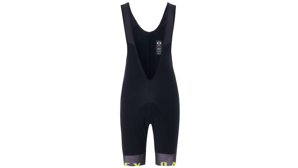 Oakley Thermal Bib Short - Mens, Blackout/Hi-Vis Yellow, Medium, 442511-05W-M