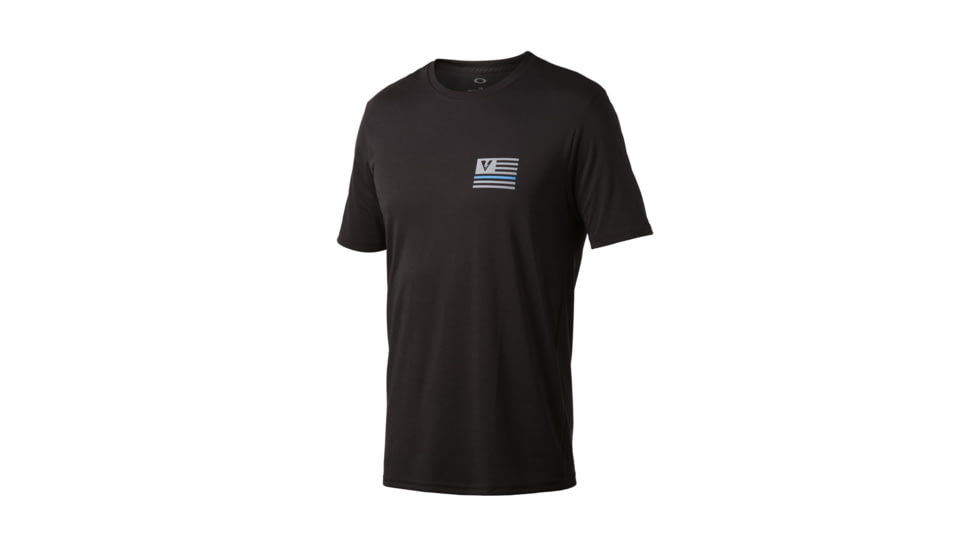 Oakley Thin Blue Line Tee - Mens, Blackout, 2XL, 455898OEM-02E-XXL