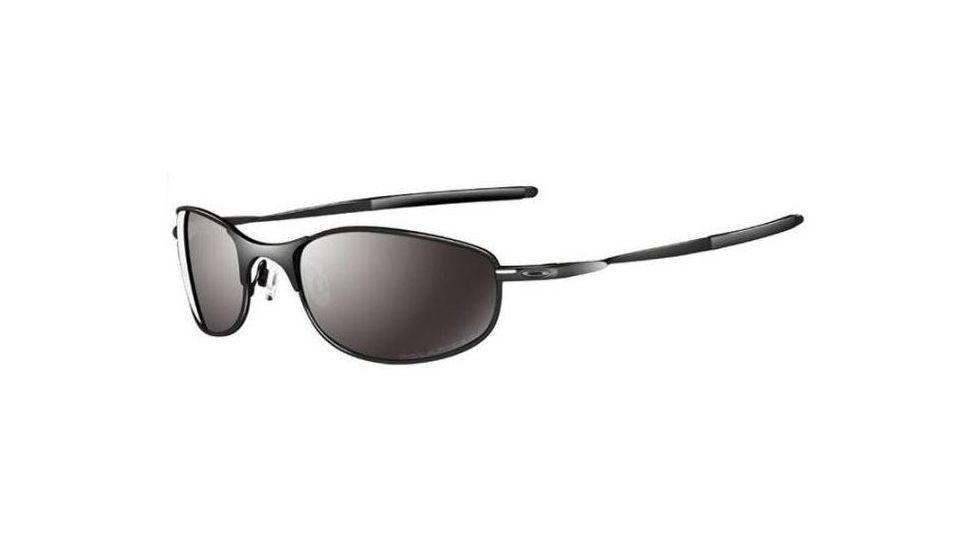 Oakley Tightrope Polished Black Frame w/ Black Iridium Polarized Lenses Sunglasses OO4040-07
