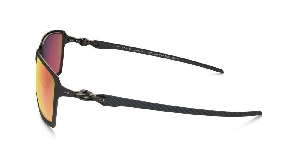 Oakley Tincan Carbon Sunglasses Carbon Frame, OO Red Iridium Polarized Lens-OO6017-03