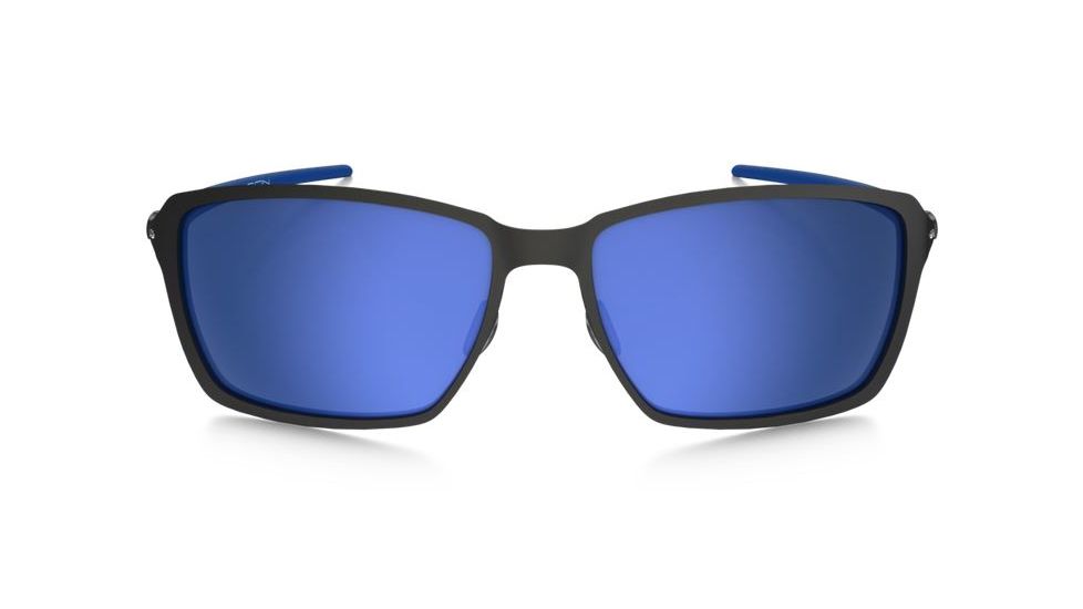Oakley Tincan Carbon Sunglasses Matte Black Frame, Ice Iridium Lens-OO6017-04