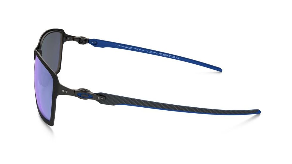 Oakley Tincan Carbon Sunglasses Matte Black Frame, Ice Iridium Lens-OO6017-04