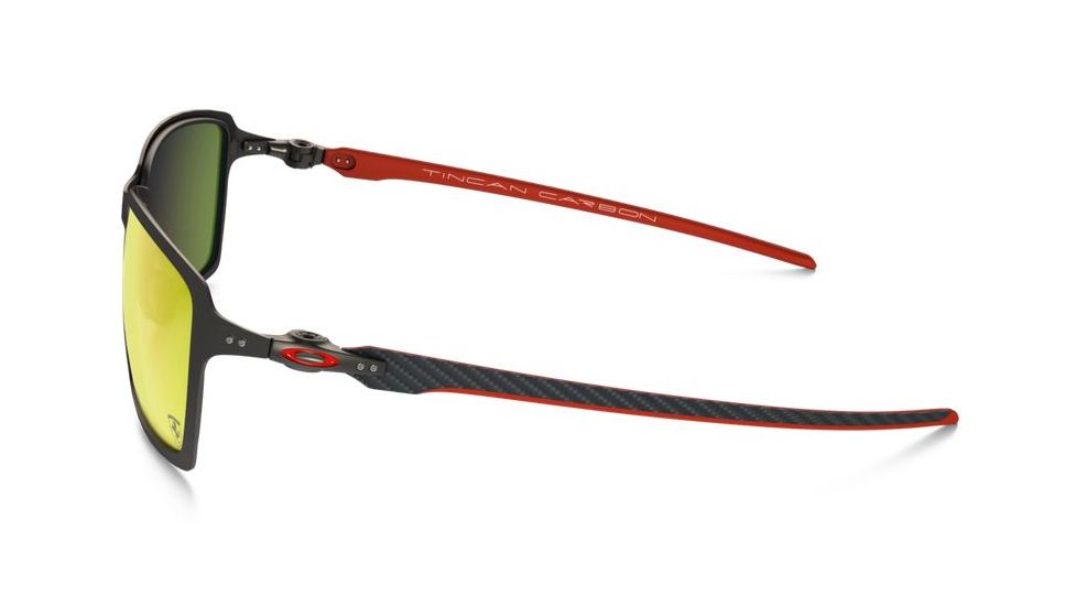 Oakley Tincan Sunglasses Carbon/Carbon Frame, Ruby Iridium Lens-OO6017-07