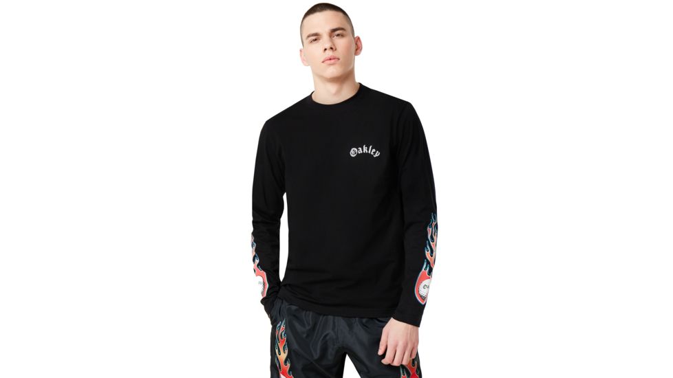 Oakley Tnp Lighting Bolt Long Sleeve T-Shirt - Mens, Blackout, Medium, 457976-02E-M